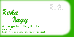 reka nagy business card